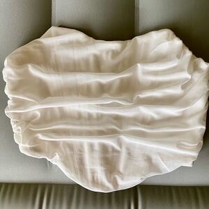 Strapless mesh corset top